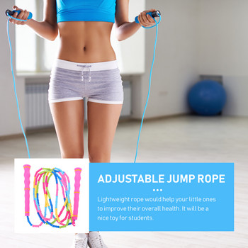 Регулируемо въже за скачане с мъниста: сегментирано въже за скачане Безплатно въже за фитнес тренировка Отслабване Фитнес Упражнение Издръжливост