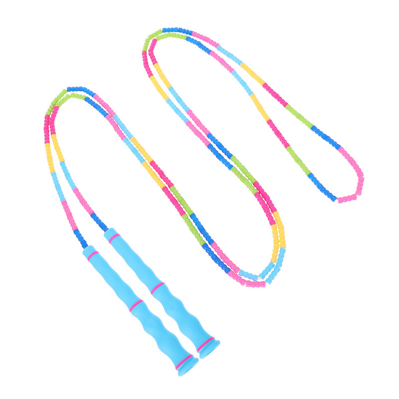 Ρυθμιζόμενο σχοινάκι με χάντρες: Σχοινάκι χωρίς σχοινί για προπόνηση γυμναστικής για απώλεια βάρους Άσκηση αντοχής