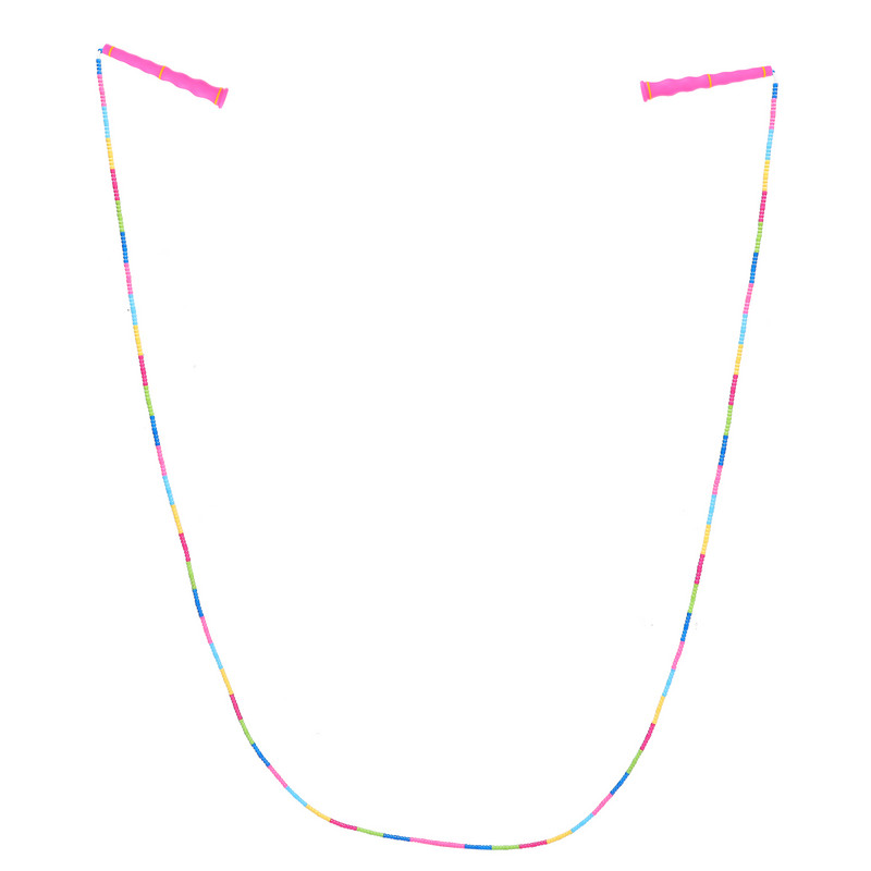 Ρυθμιζόμενο σχοινάκι με χάντρες: Σχοινάκι χωρίς σχοινί για προπόνηση γυμναστικής για απώλεια βάρους Άσκηση αντοχής