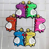 Amortizor antișoc de tenis de desene animate Rachetă de tenis din silicon cu dinozaur Amortizor de vibrații Absorbție de șoc personalitate