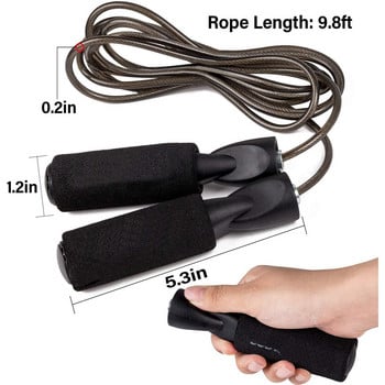 Jump Rope Speed Jumping Steel Wire Double Unders MMA Boxing Skipping Workout Προπόνηση γυμναστικής Άσκηση ρυθμιζόμενο μήκος