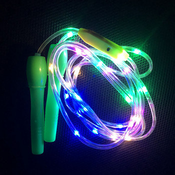 Luminous Fitness Jump Ropes LED Light Up Skipping Kids Luminous Home School Children Body Exercise Rope Color Random