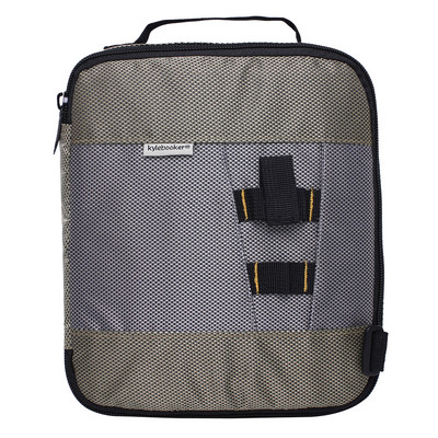 10” x 8,5” x 2” Negru Momeli Momeli Liant Pungă Pescuit Naluci Depozitare Portofel Cutie pentru Viermi și Jig-uri din plastic moale