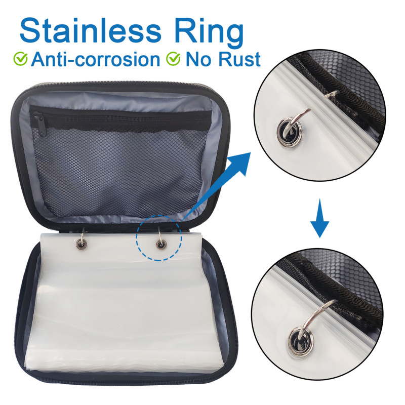 Vezivo za ribolovni pribor Mekana vrećica za vezivanje mamaca Vreća za pohranjivanje pribora za pecanje otporna na slanu vodu 8,5x8,5x1,1 inča