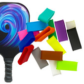 15 tk tennisereketi käepide, silikoonrõngas, mitmevärviline fikseeritud tennise käepide, kummirõngas