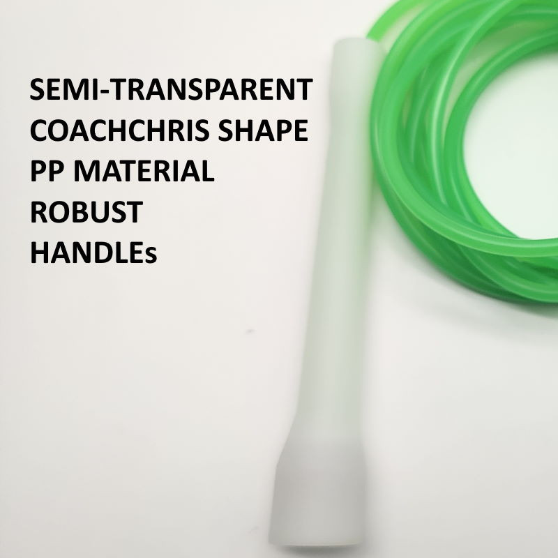 NEVERTOOLATE BEZ LOGO fluorescentno svijetli mekano pvc uže za preskakanje 5 mm promjer 2,9 m duljina ručka za trenere noćni fitnes