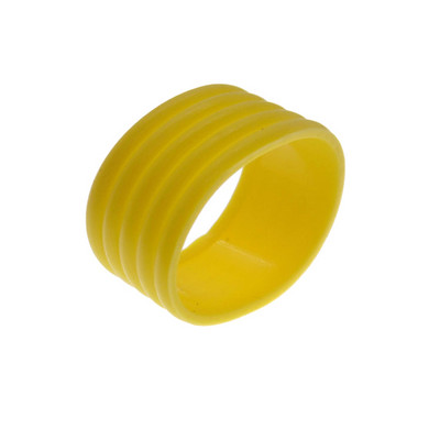 1/4 tk silikoonist tennisereketi käepideme rõngas, suletav kummist rõngas, 5 värvi