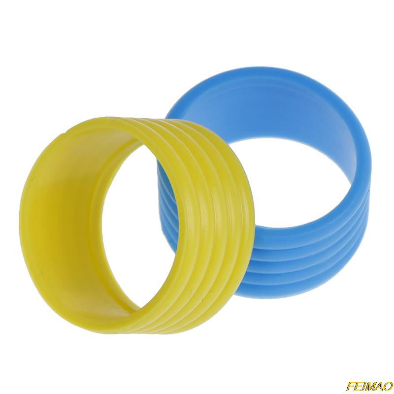 1/4 tk silikoonist tennisereketi käepideme rõngas, suletav kummist rõngas, 5 värvi
