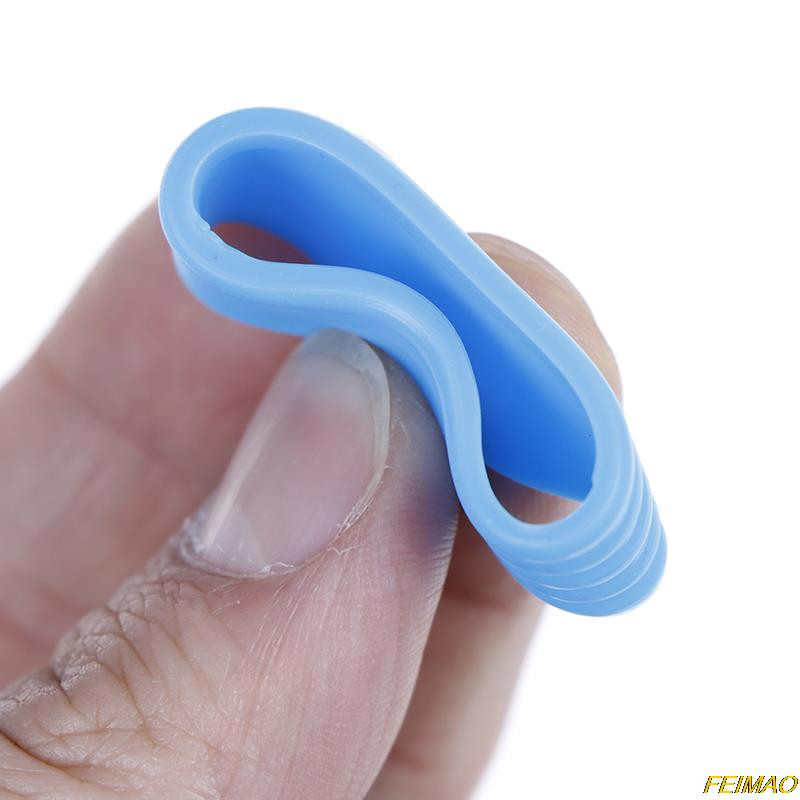 1/4 tk silikoonist tennisereketi käepideme rõngas, suletav kummist rõngas, 5 värvi