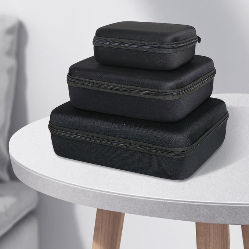 Mitmes suuruses EVA kõva hoiukarp Reisi lukuga kott Põrutuskindel välistingimustes kasutatavate tööriistade kott kõrvaklappide hoidmiseks tarvikud meigikotid