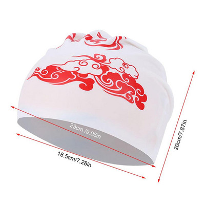 Șepci de înot din silicon pentru adulți, bărbați, femei, pălărie de înot în stil chinezesc, pentru împletituri de păr lung și gros, șepci moi de înot