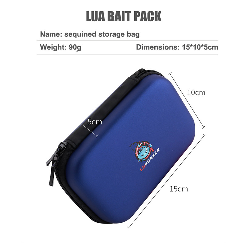 Püügipeibutis Spinner Litritega kott Kärbsed Pliipea Konksu Mähis Kaasaskantav Rahakoti ümbris EVA Liner 16 Sööta Püügisöötade Säilituskott