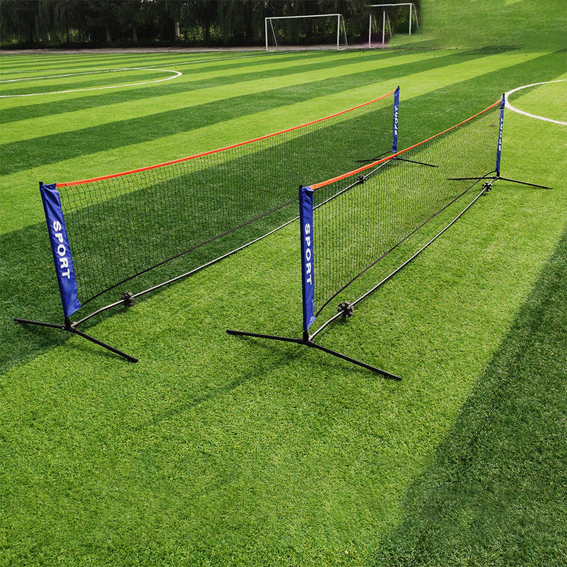 Standartinis profesionalus teniso treniruočių tinklas, nešiojamas badmintono lauko teniso tinklelis tinklinio tinklinio sportui be rėmo