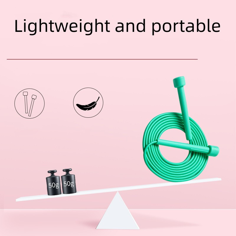 Kiirushüppe köis Professionaalsed mehed, naised Jõusaal PVC hüppenöör, reguleeritav fitness, lihaspoksi treening