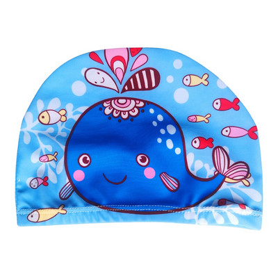 Djeca, slatka kapa za plivanje od elastične tkanine iz crtića, bazen, sportska zaštita za uši, šešir, šeširi za kupanje, kape za dječake i djevojčice