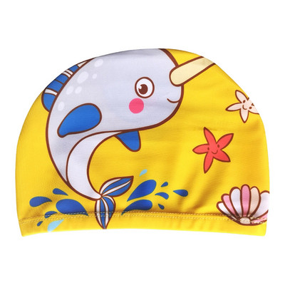 Djeca, slatka kapa za plivanje od elastične tkanine iz crtića, bazen, sportska zaštita za uši, šešir, šeširi za kupanje, kape za dječake i djevojčice