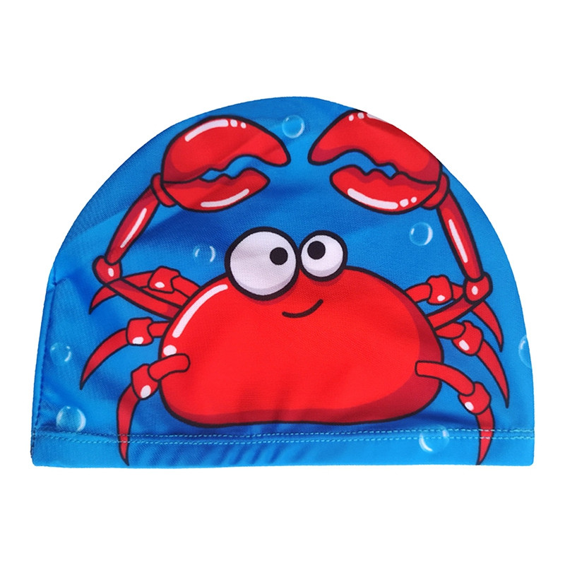 Djeca, slatka kapa za plivanje od elastične tkanine iz crtića, bazen, sportska zaštita za uši, šešir, šeširi za kupanje, kape za dječake i djevojčice