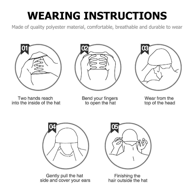 3 τεμ. Χαριτωμένα παιδικά υφασμάτινο καπάκι κολύμβησης Καπέλα για νήπια Baby Bath Polyester Παιδιά