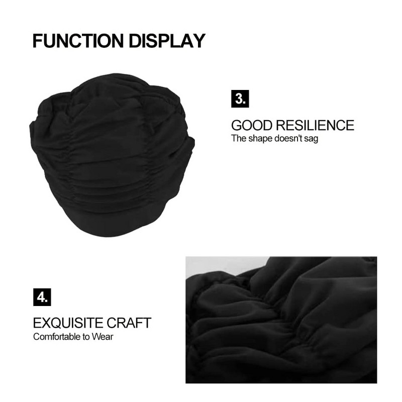 Ujumismüts Ujumismüts Veespordi Turban Mütsid 15,5 cm Ujumismüts Pikad Juuksed Müts 2023 Uued ujumistarvikud