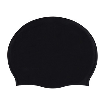 Καπέλα κολύμβησης Ελαστική αδιάβροχη σιλικόνη Protect Ears Καπέλο κολύμβησης ελεύθερο μέγεθος για ενήλικες μακριά μαλλιά Αθλητικό καπέλο πισίνας