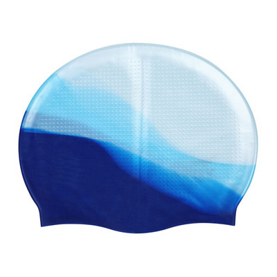 Шапки за плуване Еластична водоустойчива силиконова защита на ушите Шапка за плуване Свободен размер за възрастни Спортна шапка за басейн с дълга коса