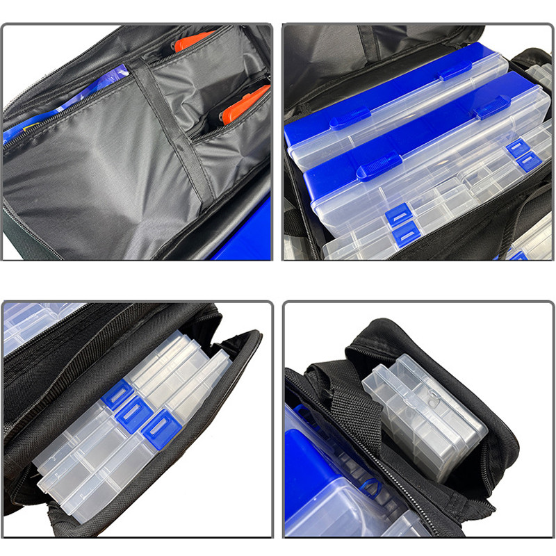 50*30*25cm najlonska velika vodootporna torba za ribolov Kapacitet višenamjenske torbe za ribolov Dvoslojna torba za ribolov na otvorenom