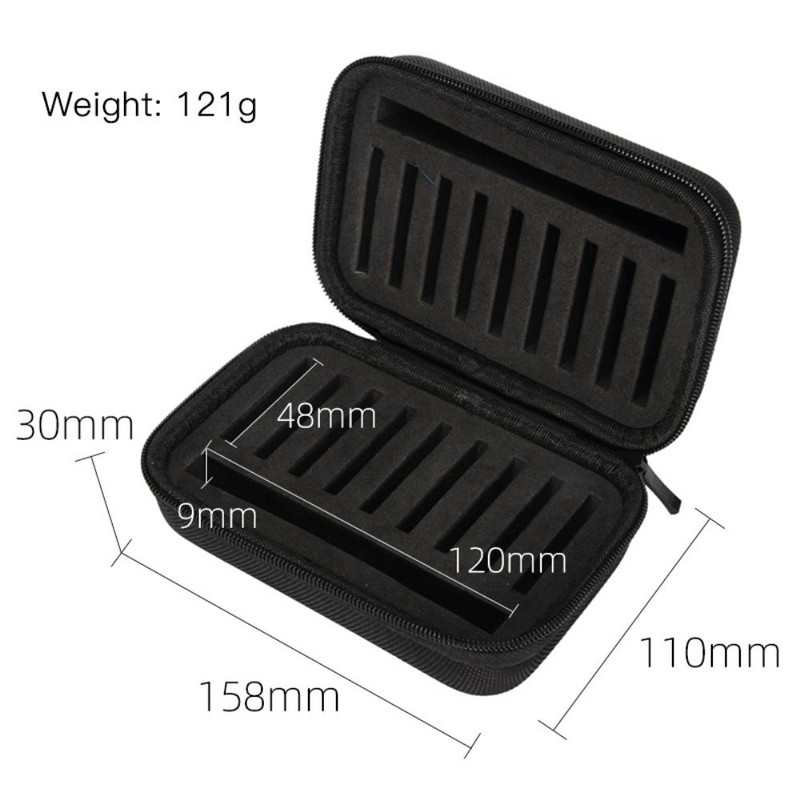 Momeală de pescuit nouă, geantă de depozitare EVA neagră, momeală de fier cu paiete, geantă de protecție pentru pescuit, cutie de depozitare, saci de pescuit.