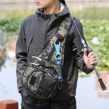 Rilibegan Luya Crossbody Bag Tactical Outdoor Big Chest Bags Мъжки чанти за едно рамо Риболовна въдица Многофункционални чанти за ракла