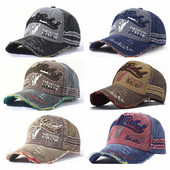 Retro Denim Letters Pesapallimüts Päikesekaitse Pestud Puuvillane Lapitöö Hip Hop Mütsid Reguleeritav Vintage Trucker Müts Unisex