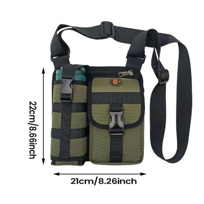 Vandens butelio nešiklio krepšys Crossbody maišelis su reguliuojamu dirželiu Pečių krepšiai su vandens butelio laikikliu Vandens butelio maišelis