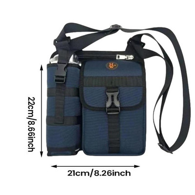 Vandens butelio nešiklio krepšys Crossbody maišelis su reguliuojamu dirželiu Pečių krepšiai su vandens butelio laikikliu Vandens butelio maišelis