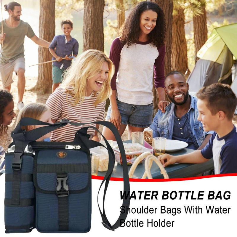 Vandens butelio nešiklio krepšys Crossbody maišelis su reguliuojamu dirželiu Pečių krepšiai su vandens butelio laikikliu Vandens butelio maišelis