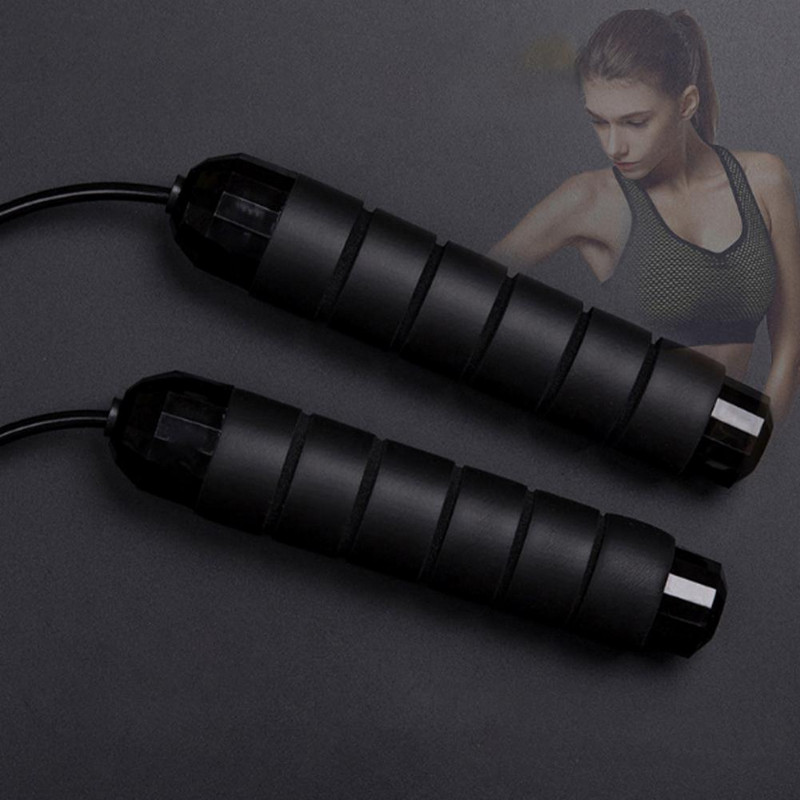 Hüppenööriga sasipuntrata kiire hüppenööriga kaabel kuullaagritega Terasest hüppenööriga jõusaal Jõusaal Kodune harjutus Õhuke keha