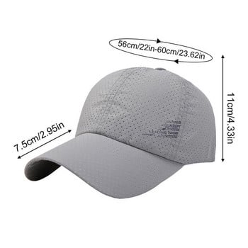 Sun Shade Mini Holes Αναπνεύσιμα Καπέλα τρεξίματος Sports-et-leisure Velvet Tennis Γυναικεία Καπέλα Γκολφ Ανδρικά καπέλα για καλοκαιρινή παραλία