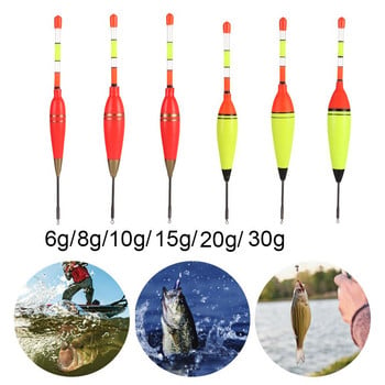 6g/8g/10g/15g/20g/30g EVA Luminous Fishing Float Long Vertical Night Lighting Fishing Floats Light Stick Bobber