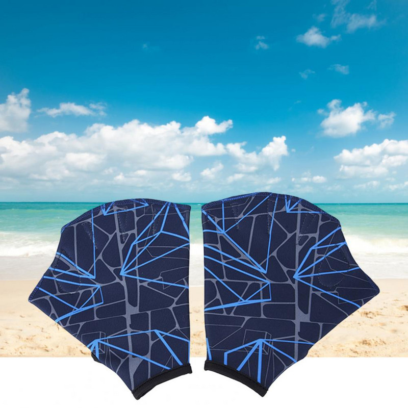 Unisex 1 Pair Χρήσιμα ελαφριά γάντια προπόνησης κολύμβησης Ελαστικός εξοπλισμός κολύμβησης