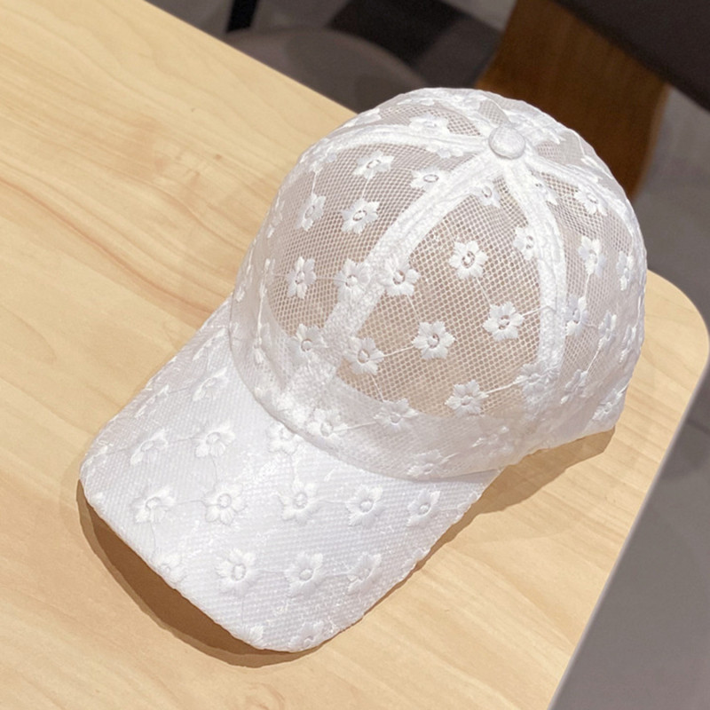 Tenisz sapka csipke női sapka nyári baseball sapka napernyő üreges sapka fekete lélegző strand napvédő sapka sapkák nőknek 2023 új