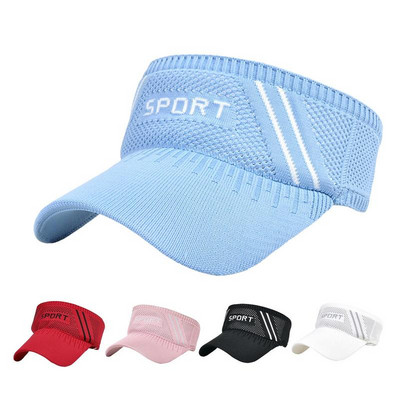 Suvised tühjad päikesekübarad naistele UV-kaitsega päikesesirmi mütsid Hingavad sport tennise golf jooksmise päikesekaitse pesapalli mütsid