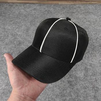 Треньорска бейзболна шапка с дълга периферия, закрепваща се лента, регулируема лятна шапка, дупка на конска опашка, слънцезащитен крем, спортна тренировка, реферска шапка, шапки