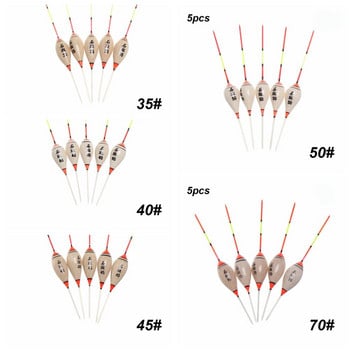 5 бр. Риболовни плувки от балсово дърво Balsa Flotteur Peche Плитки плаващи модели Аксесоари Различни размери Изящни риболовни плувки