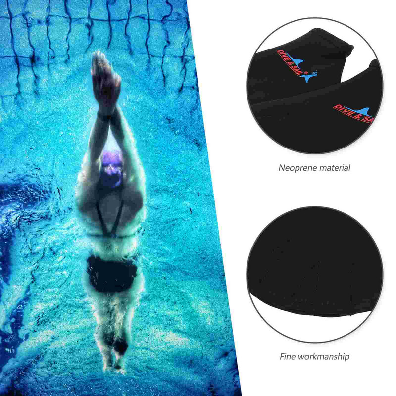 1 par rukavica za plivanje Webbed Aquatic Fit Traning Gloves Paddles Diving Hand Web (crno)
