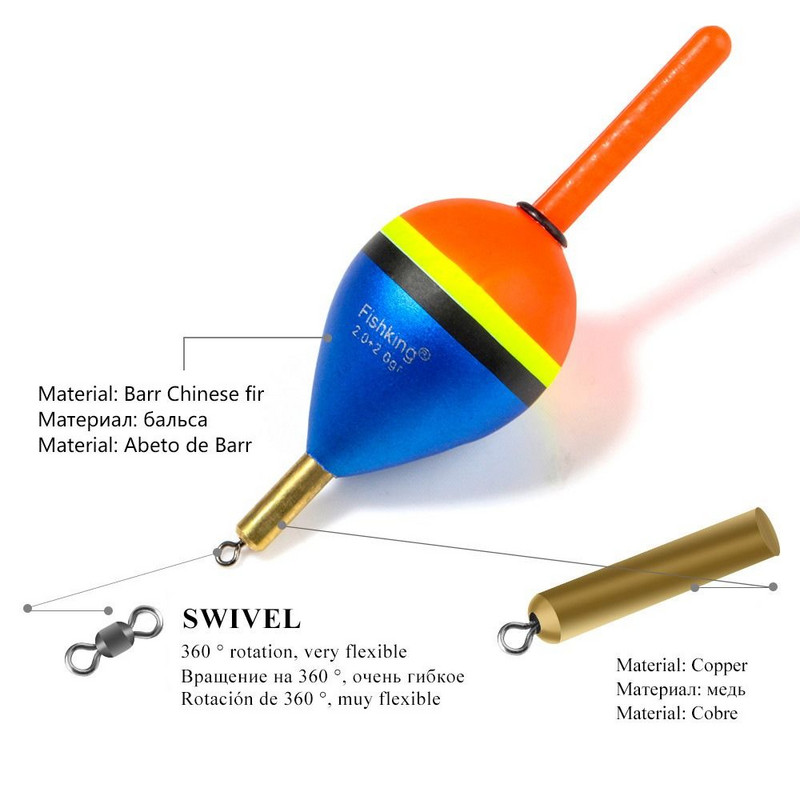 Plastikust 2,0+2,0 g/5,0+3,0 g Püügiujukujukid Bobbers Light Stick Ujukid indikaatoriga libisemine Triivtoru Poi Strike Kalapüügiriistad