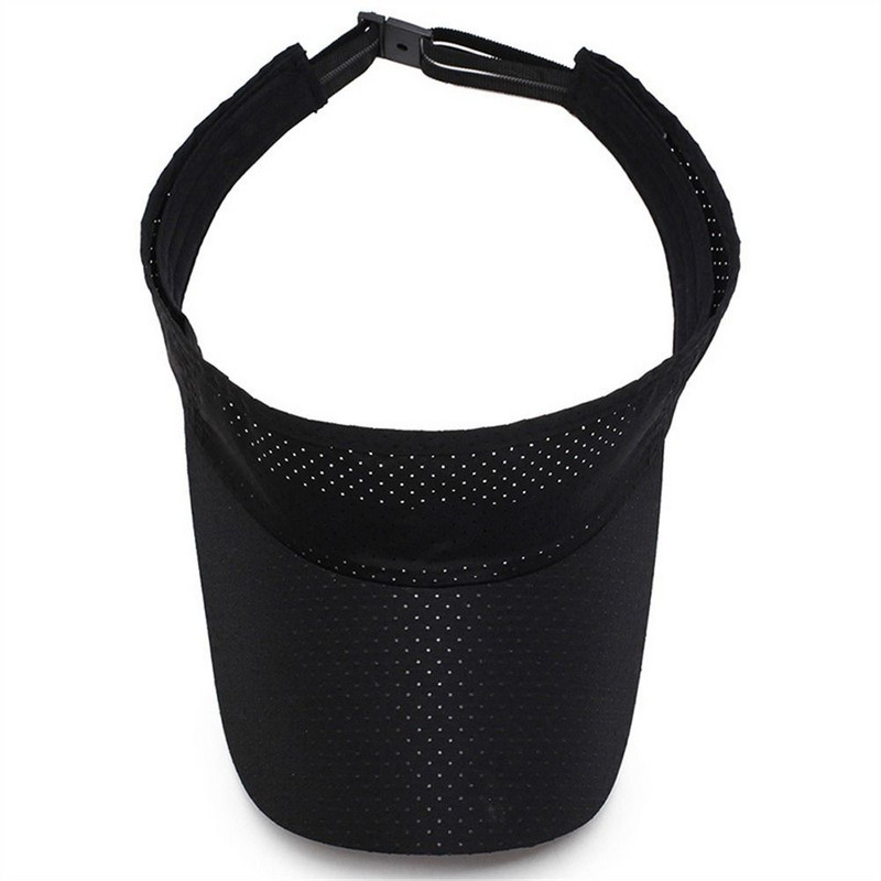 Suvised hingavad õhuga päikesekübarad Meeste Naiste Reguleeritav visiir UV-kaitse Top Tühi Solid Sport Tennis Jooksu Päikesekaitse Müts
