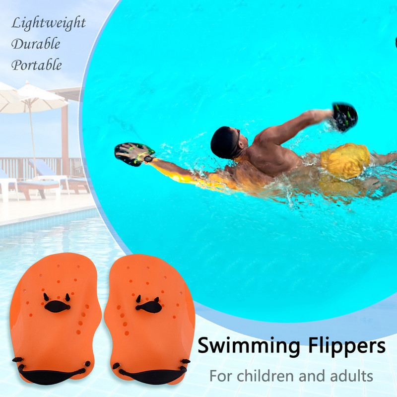 Ujumissõrmega aer, elastne snorgeldamiseks sukeldumiskindad, veekindlad, korduvkasutatavad veeauguga, õpetamise abitarvikud