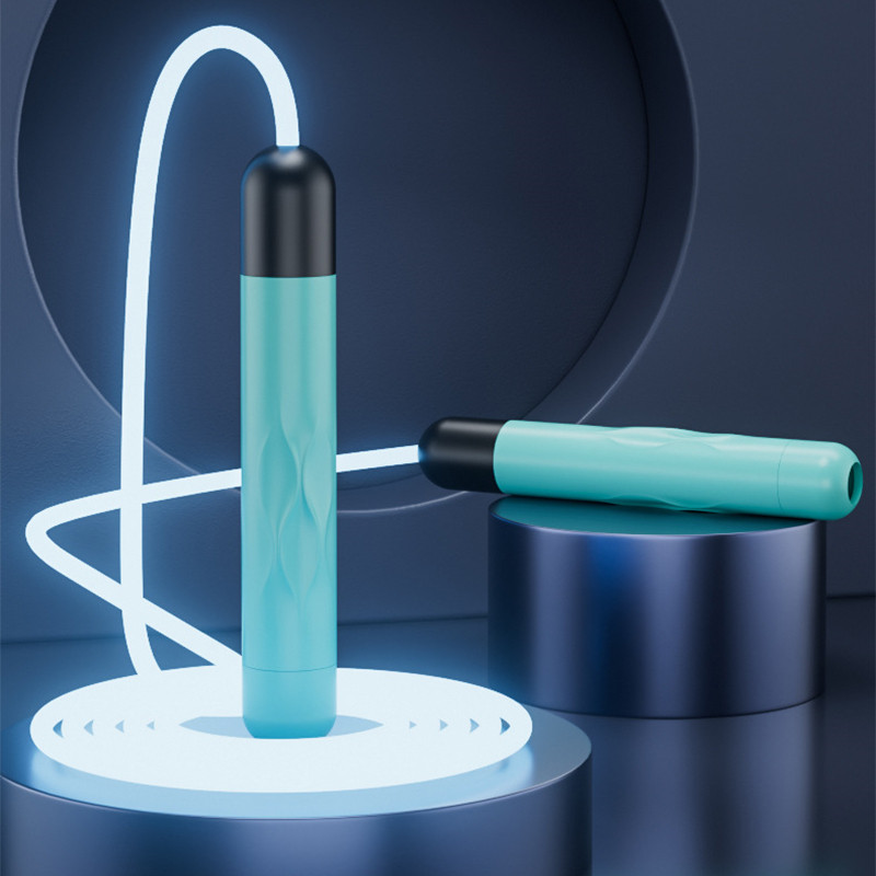 Coarda de săritură luminoasă reglabilă de 2,8 m Corzi de săritură strălucitoare de noapte Echipament de antrenament pentru antrenament Echipament pentru sport în aer liber iluminat cu LED