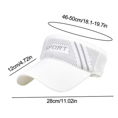 Pălării de soare goale de vară pentru femei Protecție UV Pălării pentru soare, sport, respirabil, tenis, golf, alergare, protecție solară, șepci de baseball