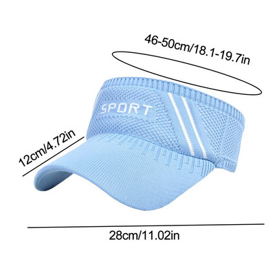 Pălării de soare goale de vară pentru femei Protecție UV Pălării pentru soare, sport, respirabil, tenis, golf, alergare, protecție solară, șepci de baseball