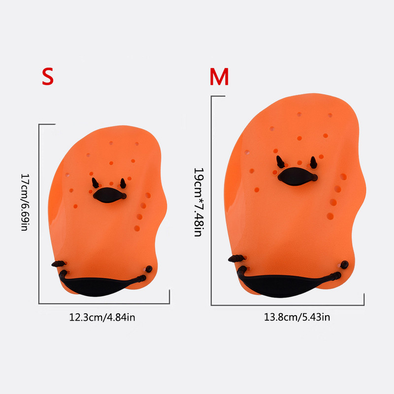 Γάντια κατάδυσης με αναπνευστήρα Ελαστικά Γάντια κολύμβησης Aquatic Fit Αδιάβροχα ελαφριά με οπή νερού Βοηθητικά αξεσουάρ διδασκαλίας