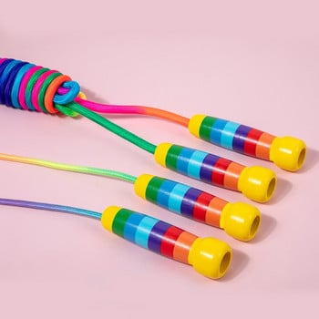 Ξύλινη λαβή Jump Rope Skipping Kids 2,5/5m Ρυθμιζόμενο σχοινάκι Skipping Fitness