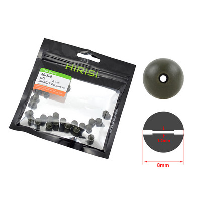 25 tk karpkalapüügi kummist põrutushelmed rohelised pehmed rigi helmed kalastusterminali tarbed AG130